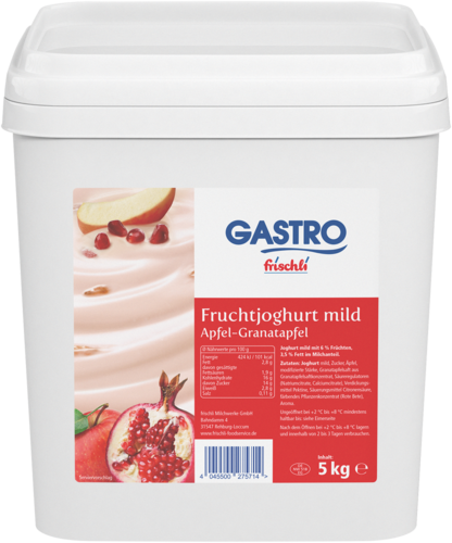 frischli Produktabbildung GASTRO frischli Fruchtjoghurt mild Apfel-Granatapfel 5 kg